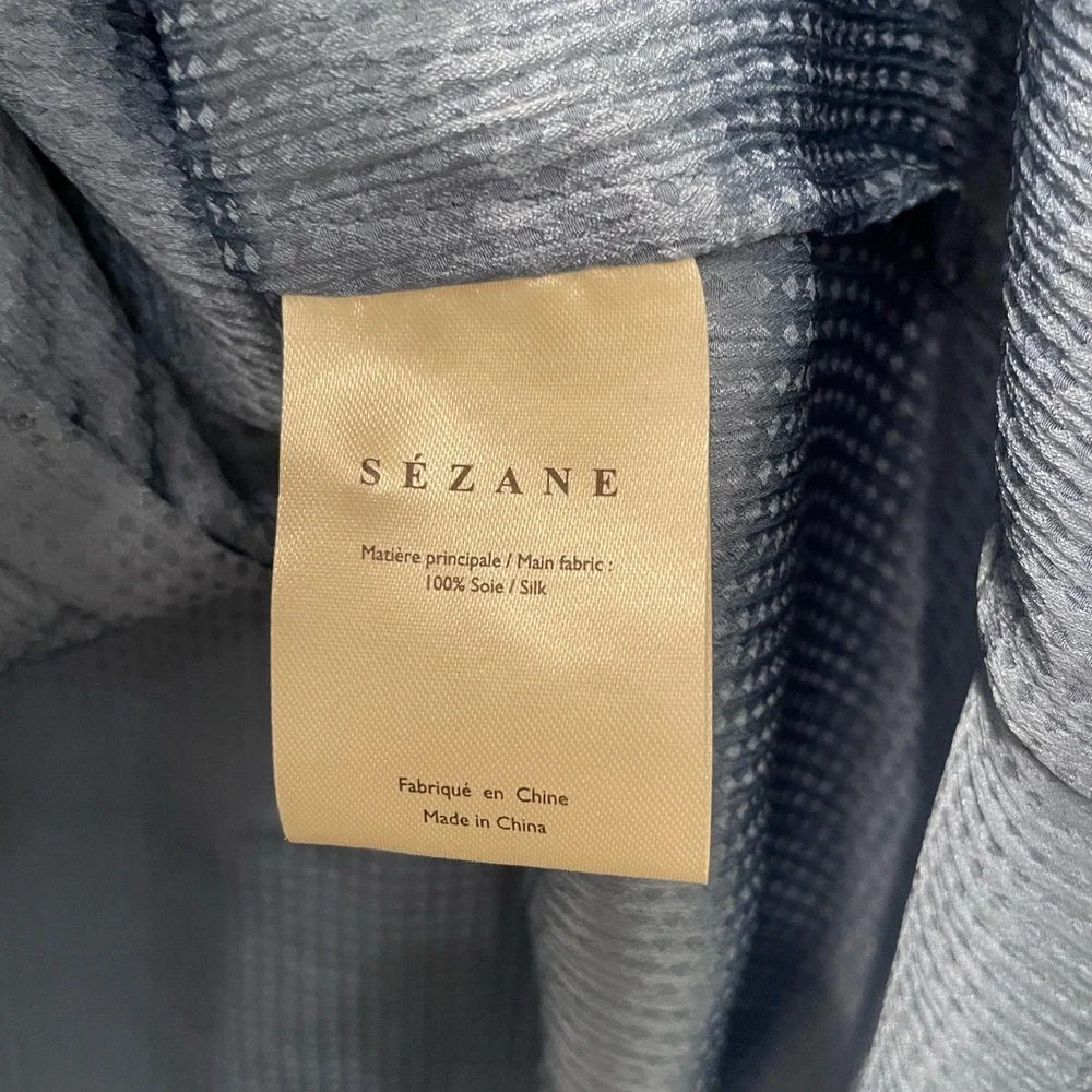 Sezane Pricille blouse 38 Silk - Picture 6 of 7